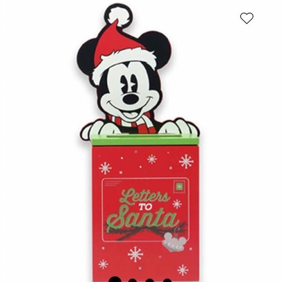 Disney Mickey Mouse Wooden Letters to Santa Box NWT - Picture 12 of 13